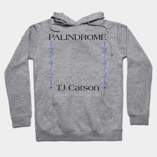 Palindrome Date and Name (Black Text) Hoodie